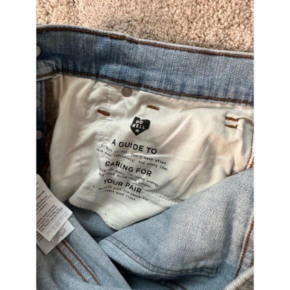 Madewell Womens High-Rise Button Fly Denim Stretch Jeans Distressed Size 28 - Picture 4 of 7